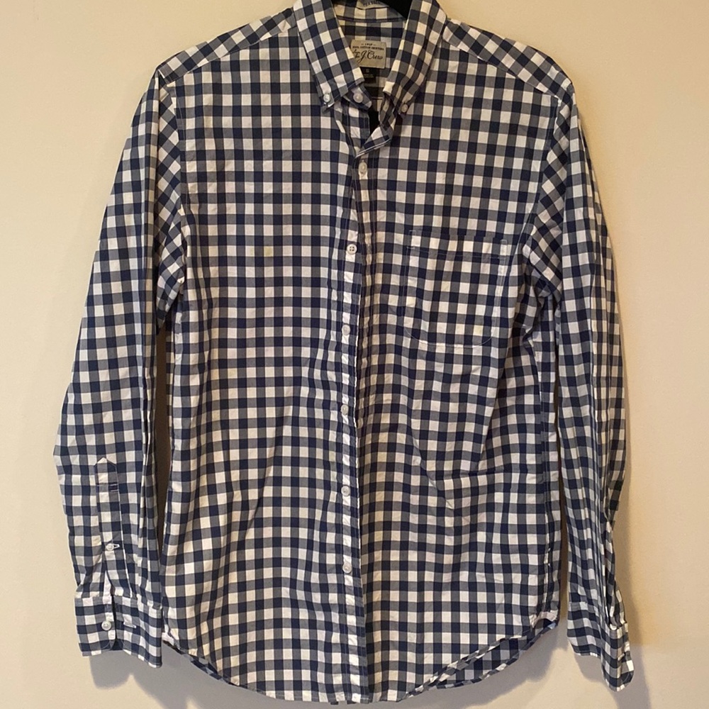 Mens small j crew button up